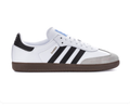 adidas Samba White and Grey Sneakers with Black Stripes