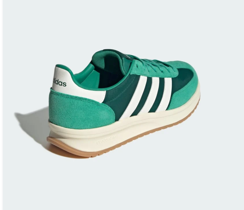 adidas Cloudfoam Comfort Teal Sneakers with White Stripes