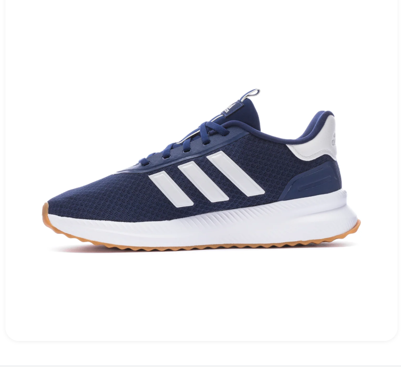 adidas Navy Blue Sneakers with White Stripes and Gum Sole