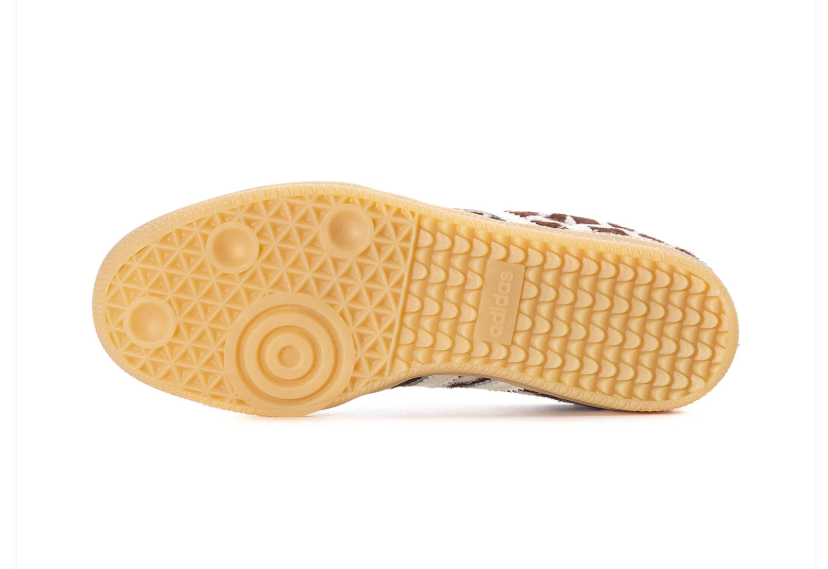 adidas Brown and White Animal-Print Low-Top Sneakers