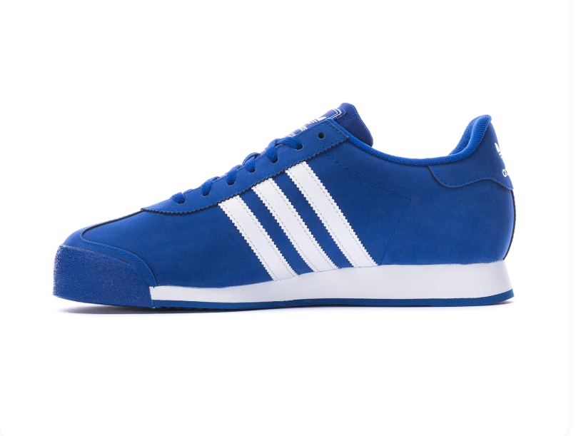 adidas Samoa Blue Sneakers with White Stripes