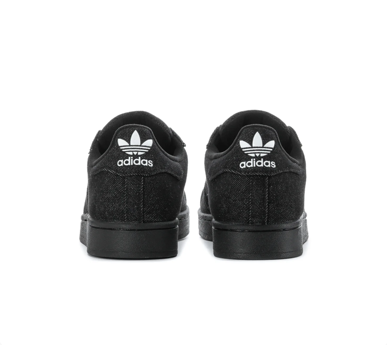 adidas Black Low-Top Sneakers with White Laces