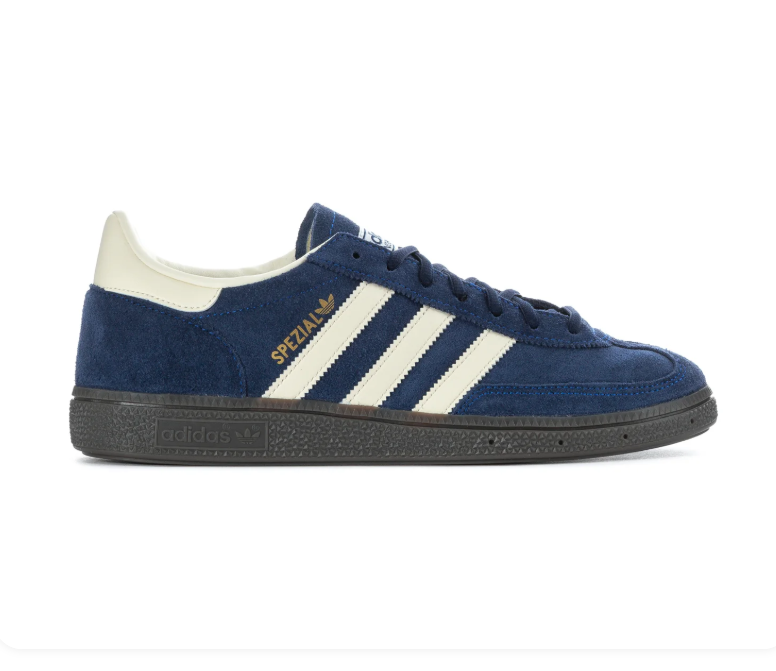 adidas Handball Spezial Navy Sneakers with Cream Stripes