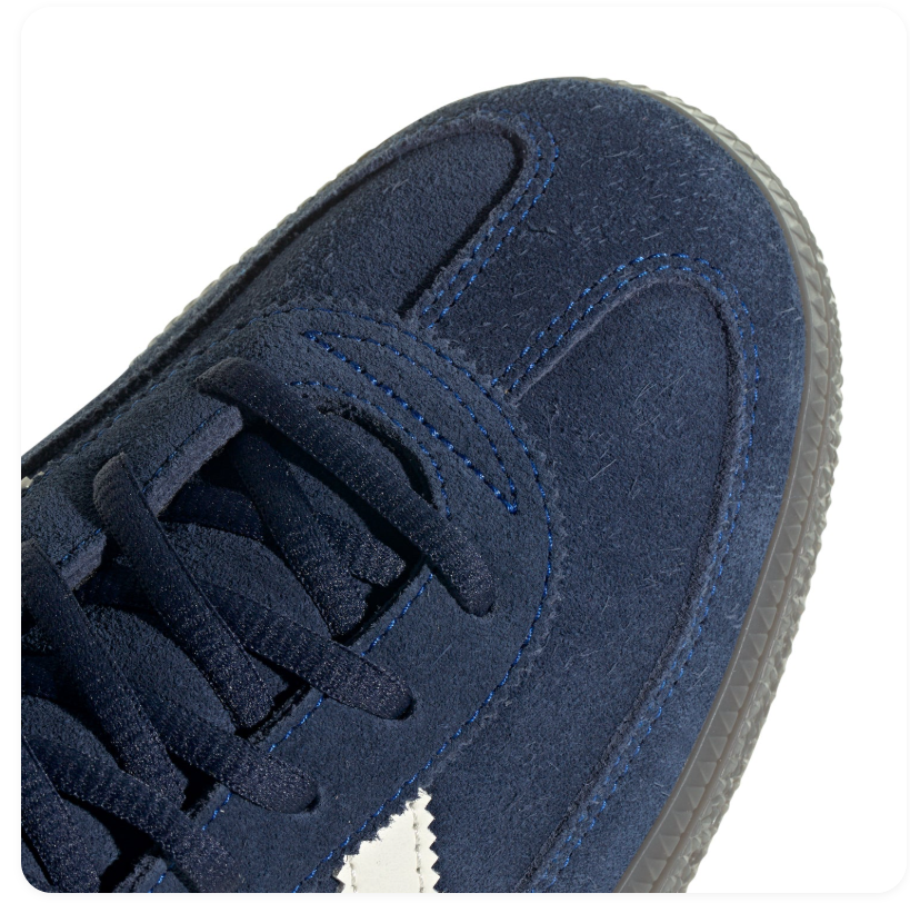 adidas Handball Spezial Navy Blue Sneakers with Cream Stripes