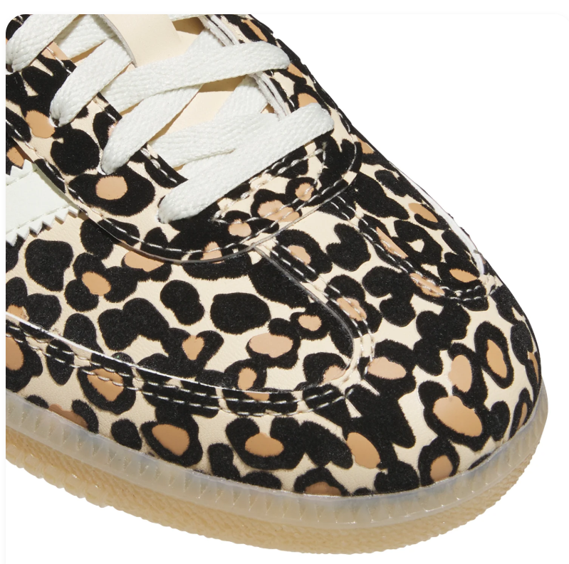 adidas Leopard Print Sneakers with White Stripes