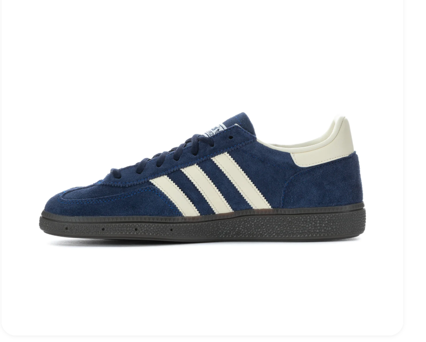 adidas Handball Spezial Navy Sneakers with Cream Stripes