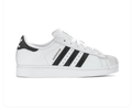 adidas Superstar White Sneakers with Black Stripes