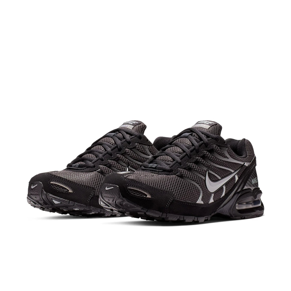 Nike Air Black and Silver Mesh Sneakers