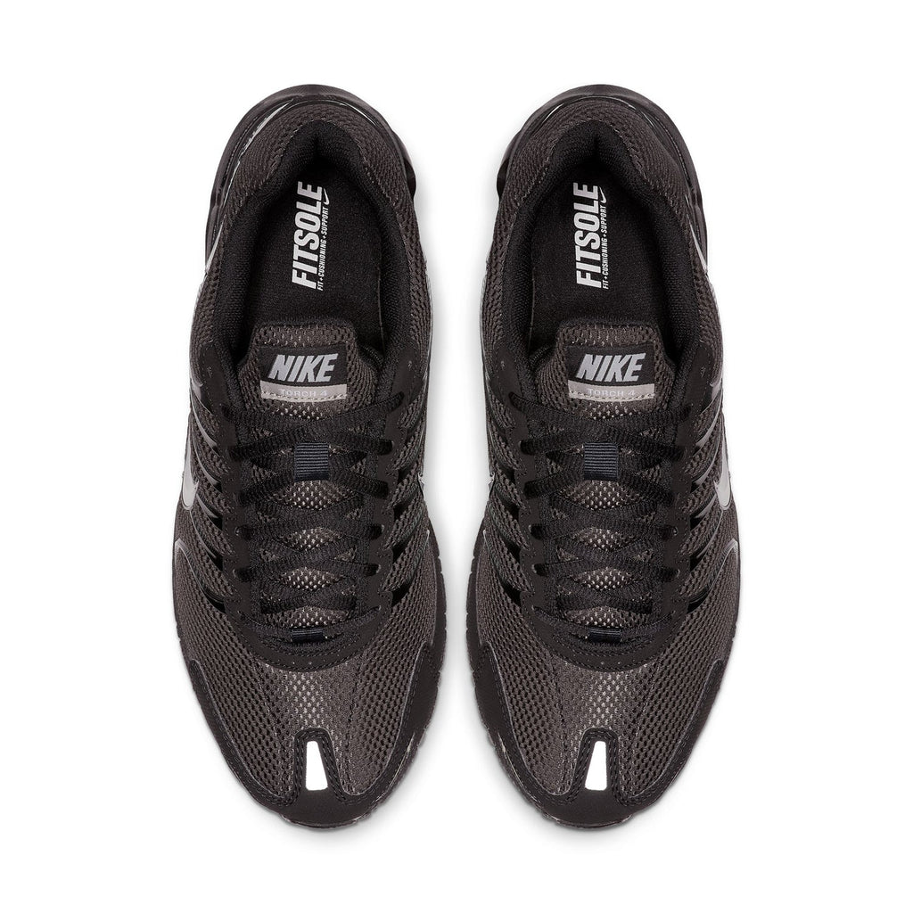 Nike Air Black and Silver Mesh Sneakers