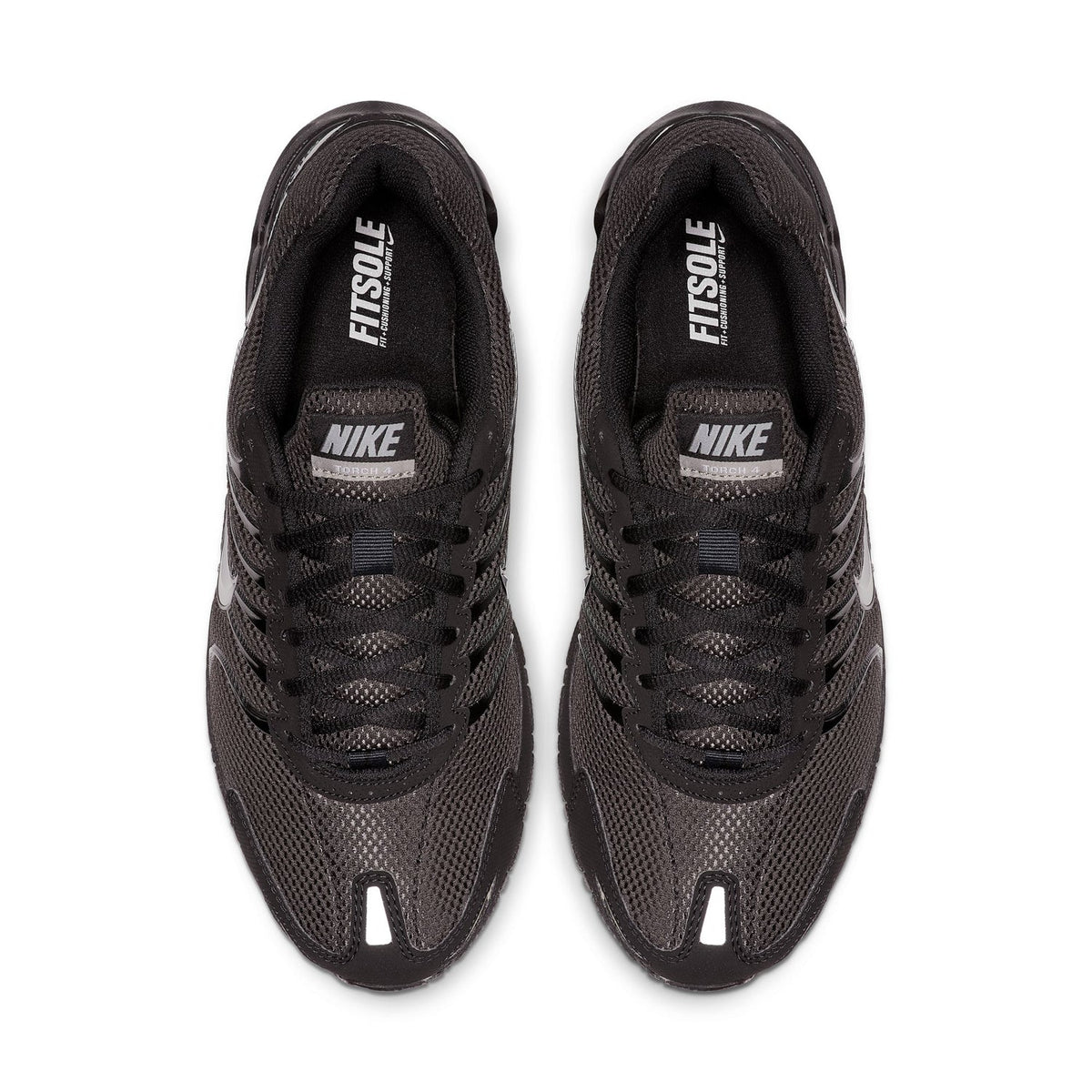 Nike Air Black and Silver Mesh Sneakers