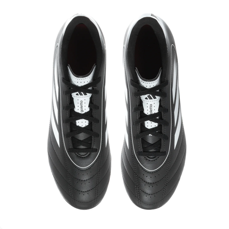 adidas Goletto Black Soccer Cleats with Red Studded Outsole