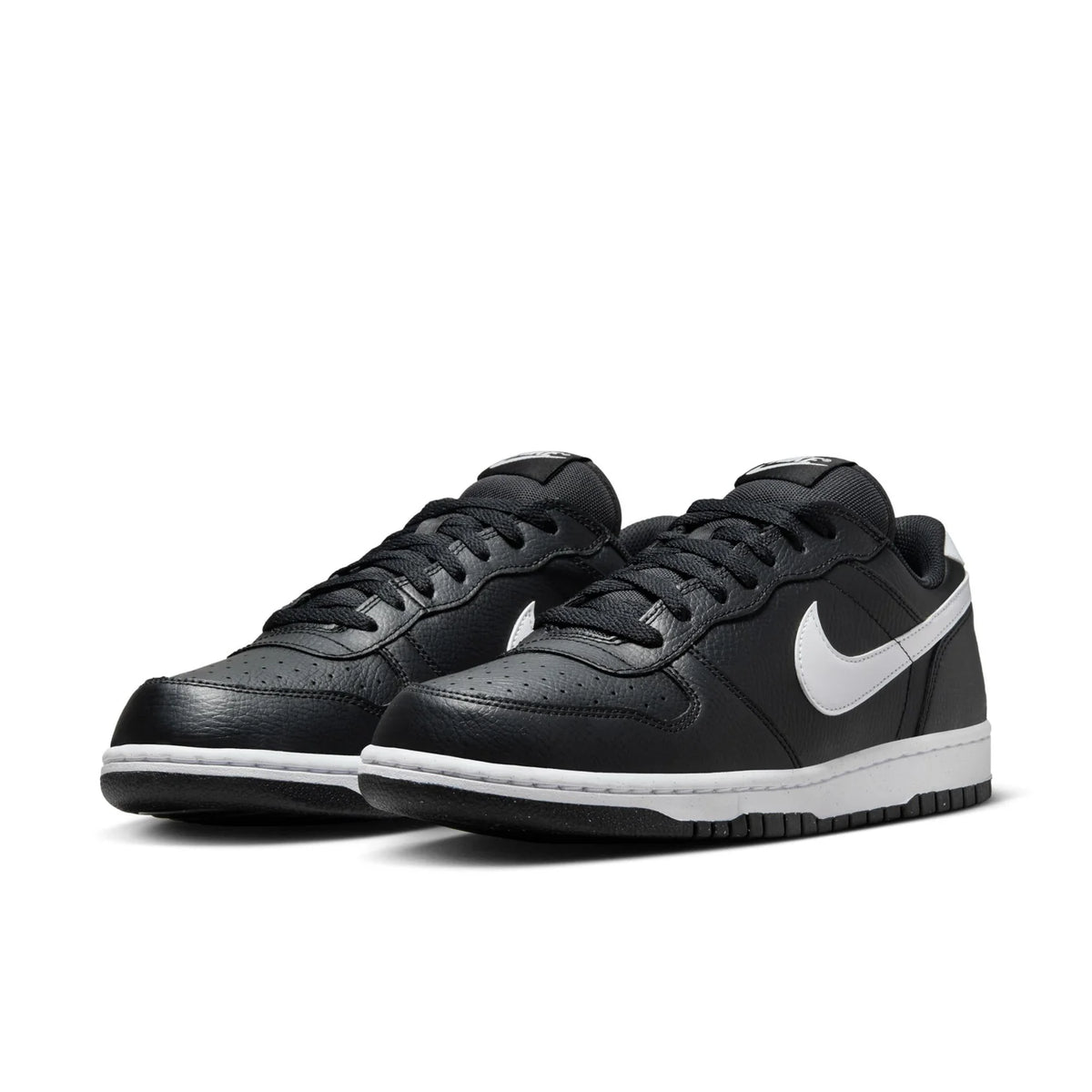 Nike Black Low-Top Sneakers with White Swoosh