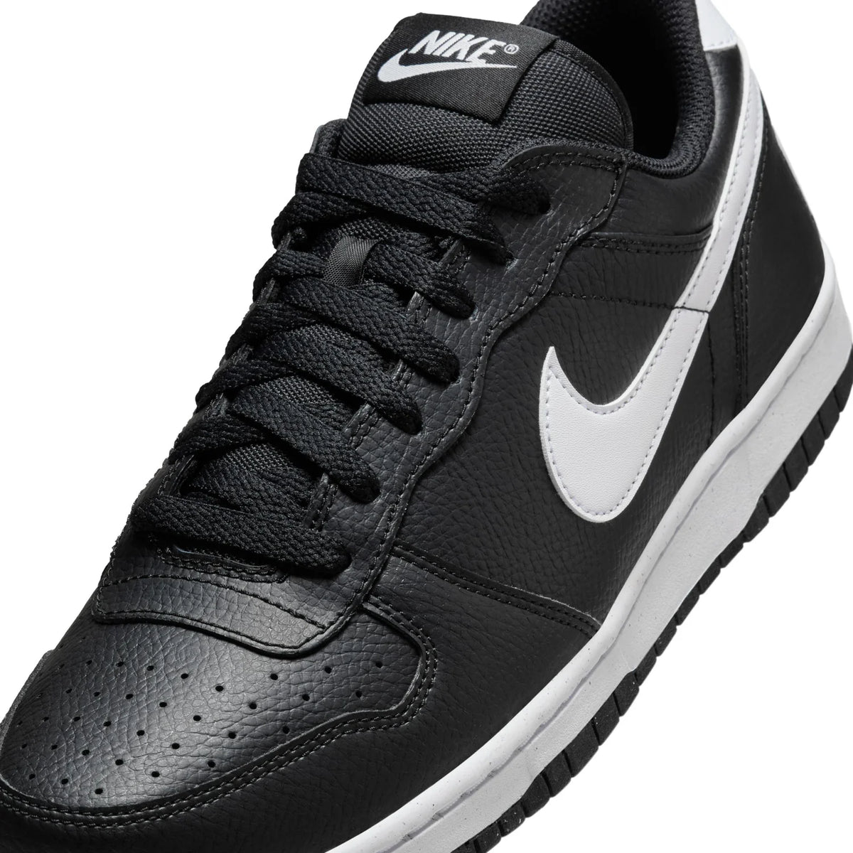 Nike Black Low-Top Sneakers with White Swoosh