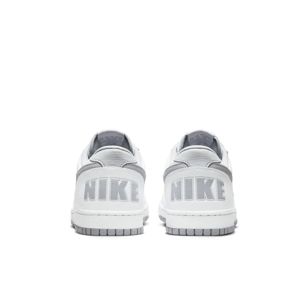 Nike White Low-Top Sneakers with Gray Swoosh