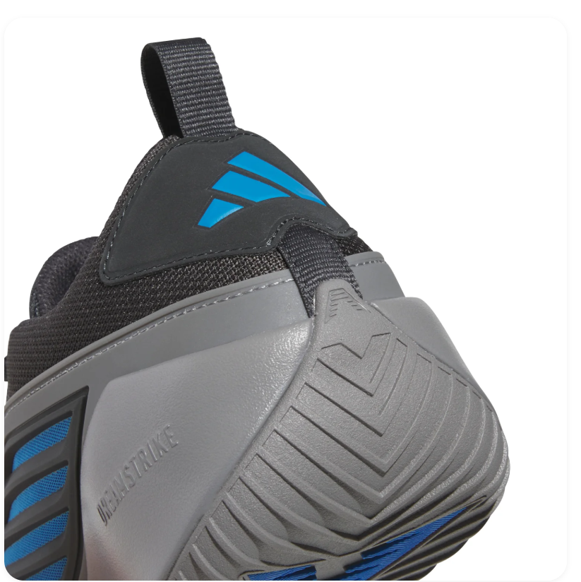 adidas Black and Blue Sneakers with Sculpted Gray Sole