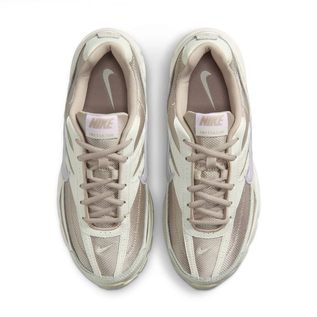 Nike Initiator Cream and Silver Mesh Sneakers