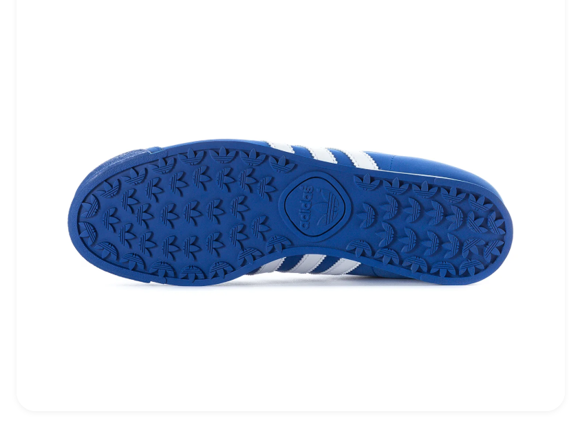 adidas Samoa Blue Sneakers with White Stripes