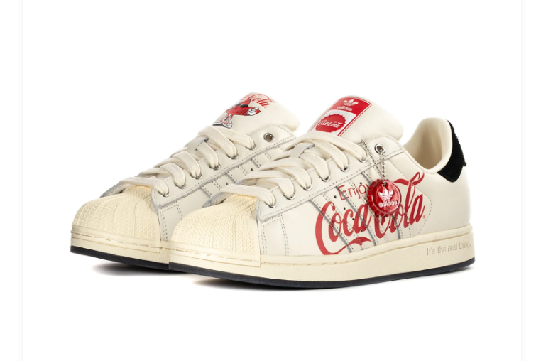 adidas Superstar x Coca-Cola Sneakers in Cream White