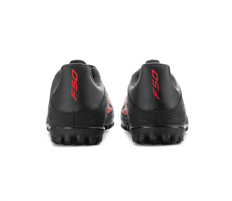 adidas F50 Black Turf Soccer Shoes with Red Stripes