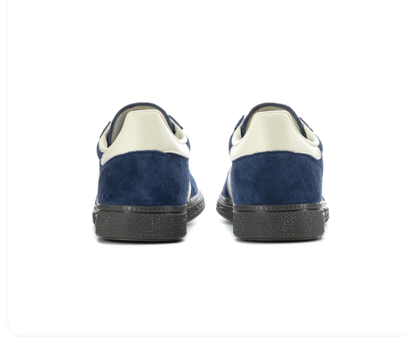 adidas Handball Spezial Navy Blue Sneakers with Cream Stripes