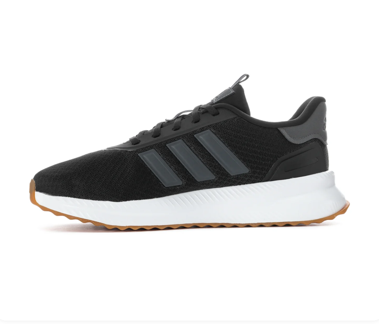 adidas Black Sneakers with Gray Stripes and Gum Outsole