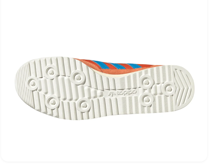 adidas SL 72 Orange Sneakers with Blue Stripes