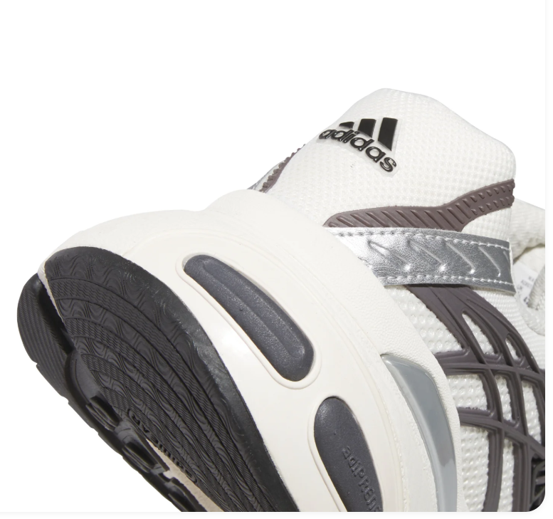 adidas Gray and White Sneakers with Black Side Details