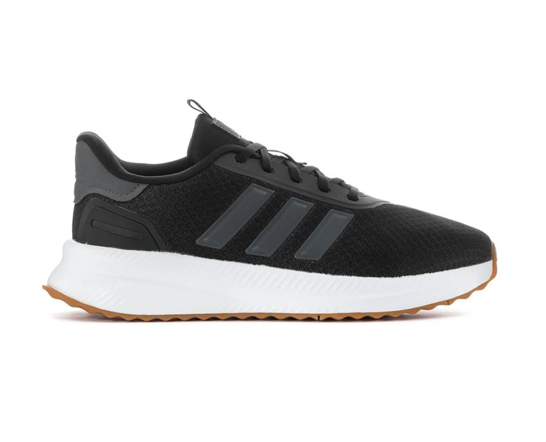 adidas Black Sneakers with Gray Stripes and Gum Outsole
