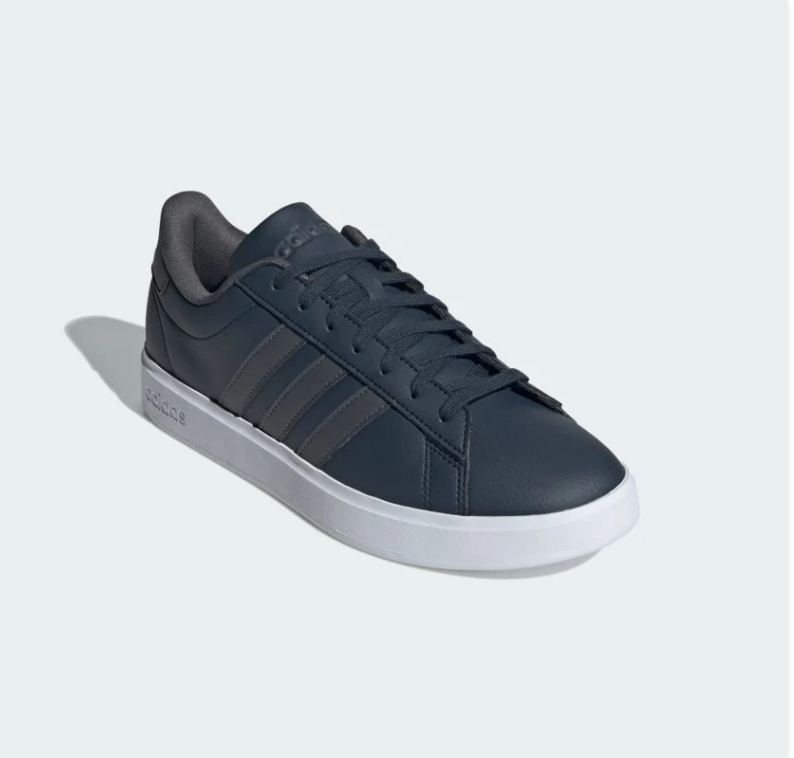 adidas Black Sneakers with White Sole and Cloudfoam Branding