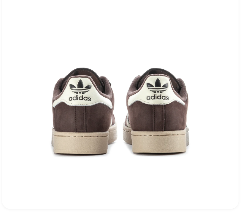 adidas Superstar Brown Low-Top Sneakers with Cream Shell Toe