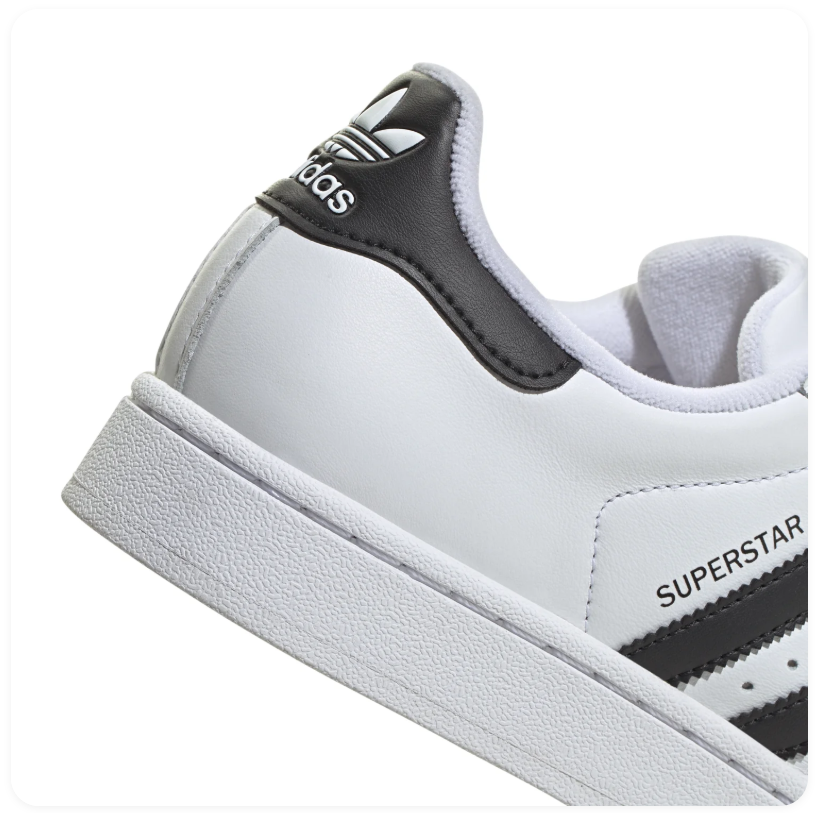 adidas Superstar White Sneakers with Black Stripes
