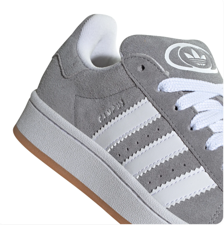 adidas Campus 00s Grey Sneakers with White Stripes