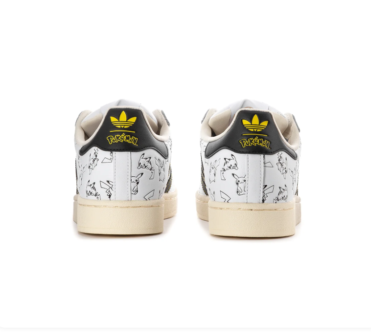 adidas Superstar x Pokémon Pikachu Sneakers in White and Black