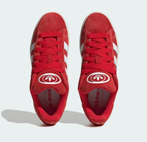adidas Campus Red Sneakers with White Stripes