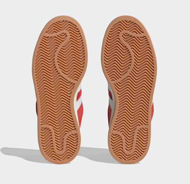 adidas Campus Red Sneakers with White Stripes