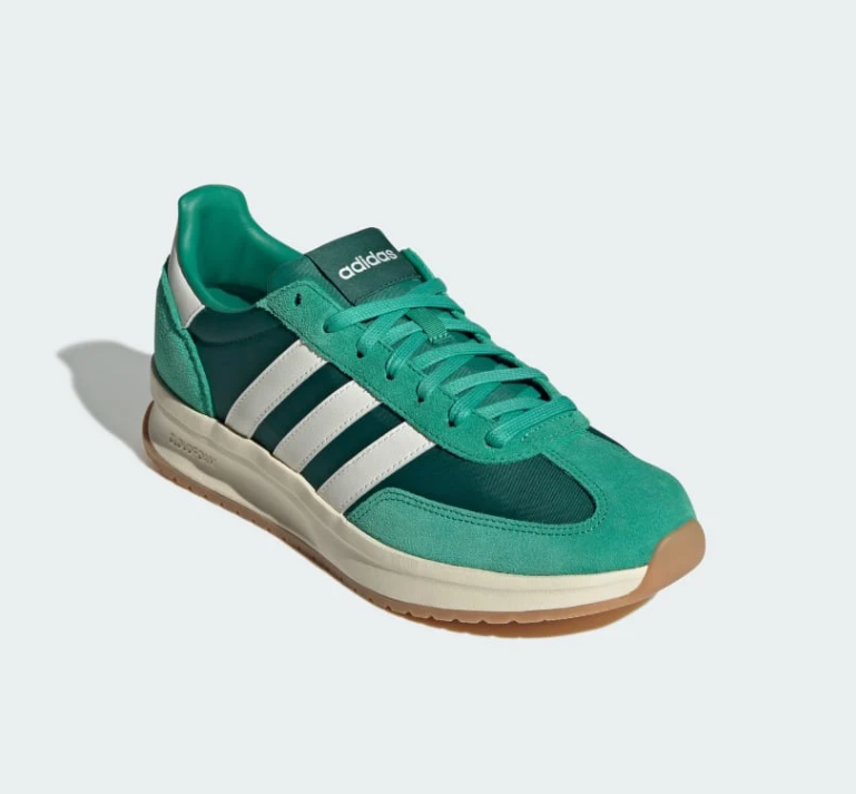 adidas Cloudfoam Comfort Teal Sneakers with White Stripes