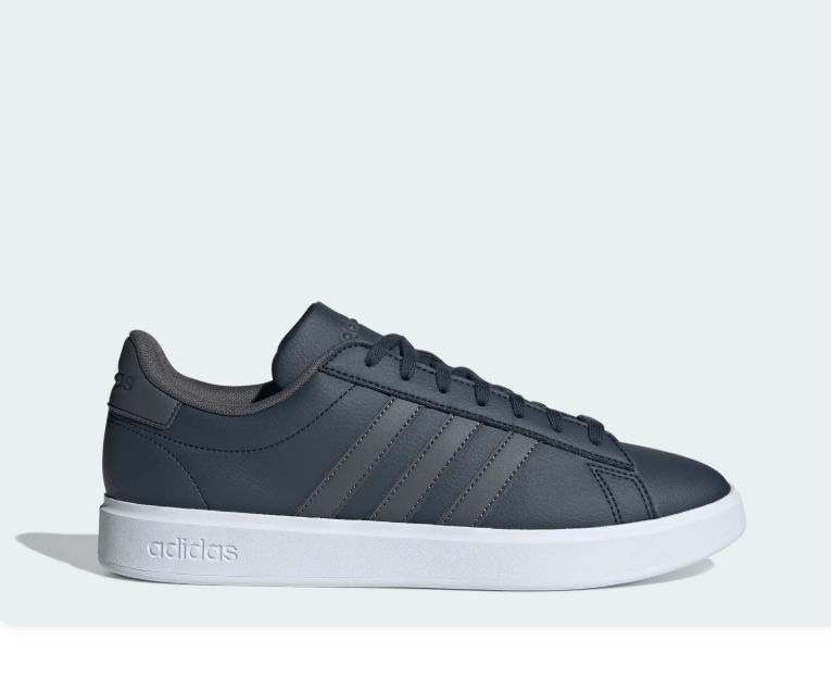 adidas Black Sneakers with White Sole and Cloudfoam Branding