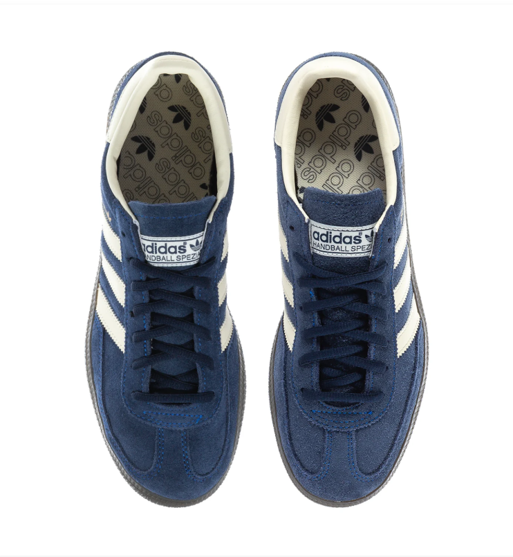 adidas Handball Spezial Navy Sneakers with Cream Stripes