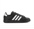 adidas Black Low-Top Sneakers with White Stripes and Cloudfoam Sole