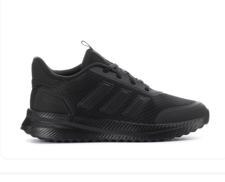 adidas Black Sneakers with Three Stripes and Textured Sole