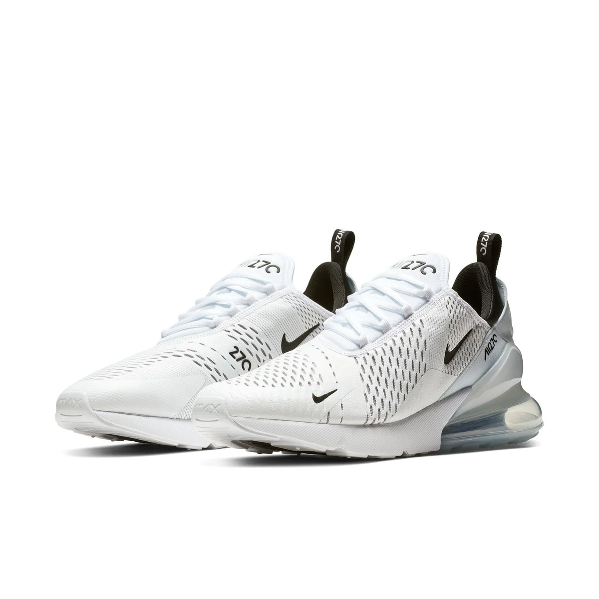 Nike Air Max 270 White Sneakers with Black Swoosh