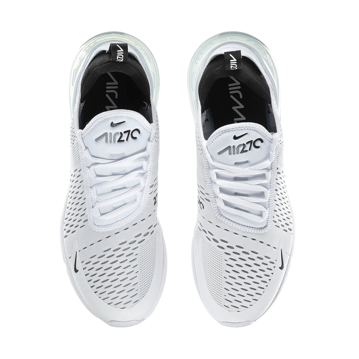 Nike Air Max 270 White Sneakers with Black Swoosh