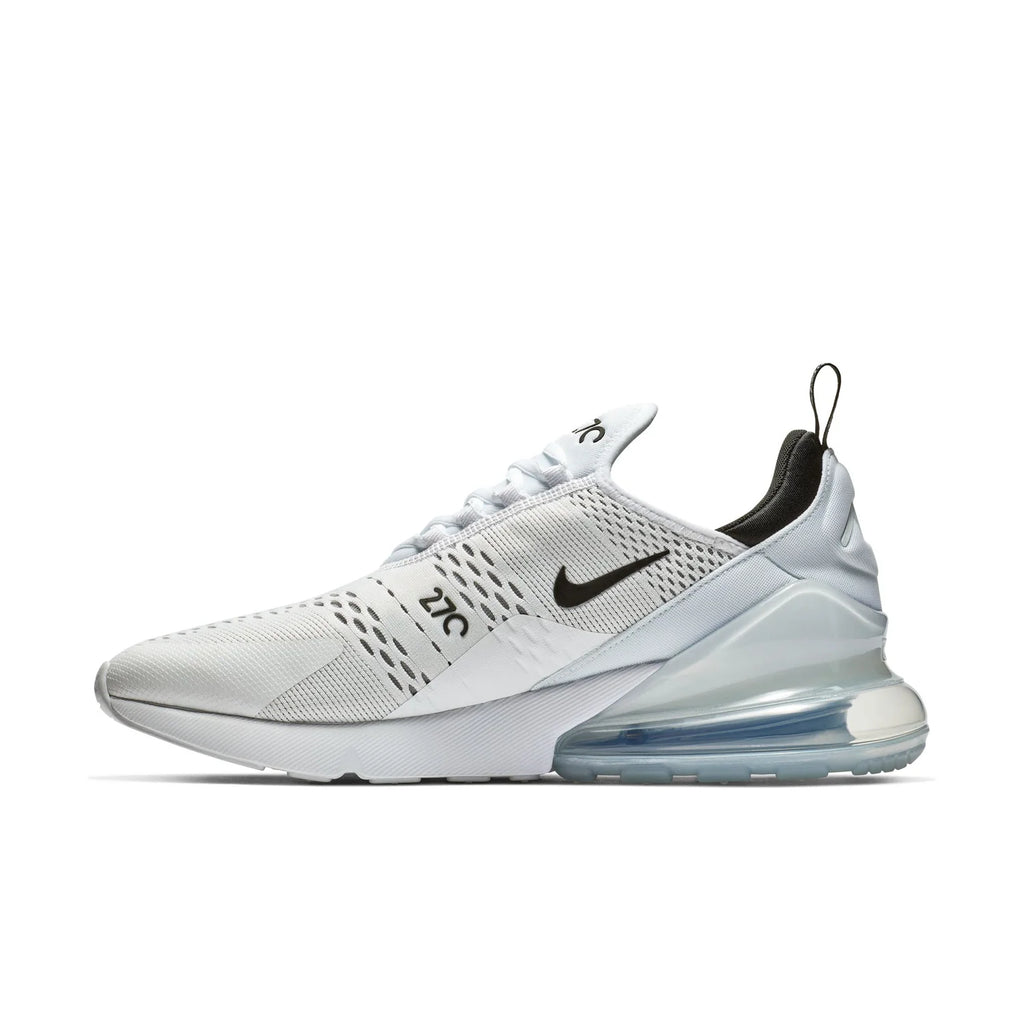 Nike Air Max 270 White Sneakers with Black Swoosh