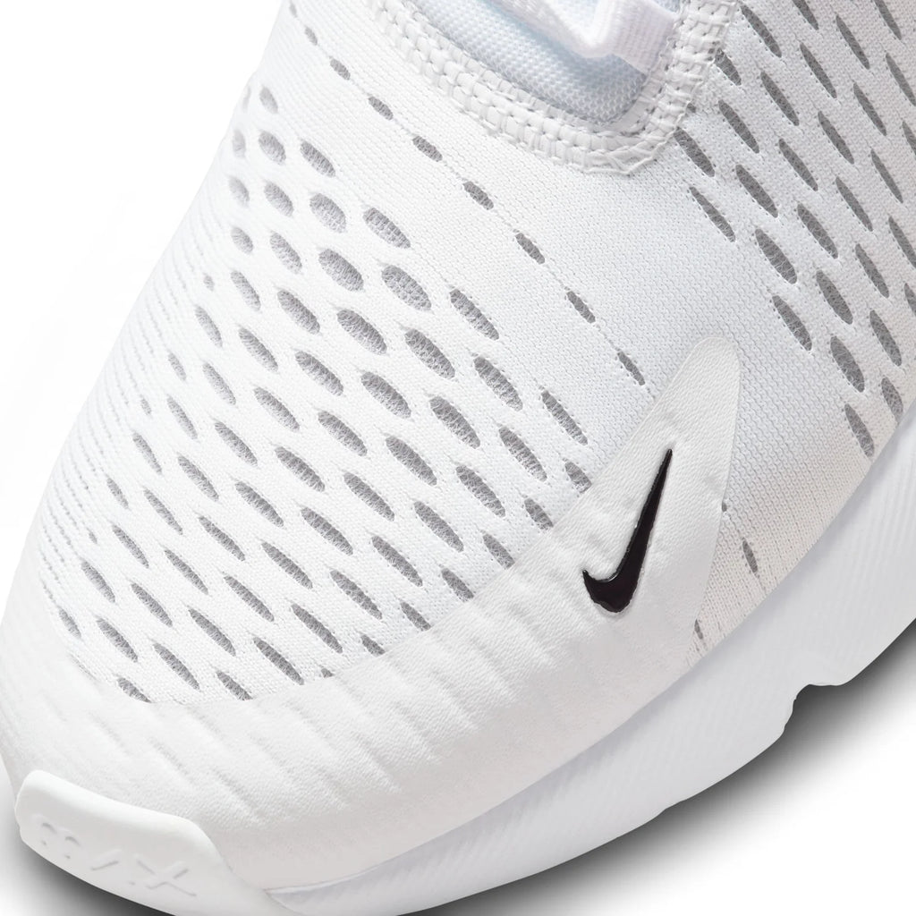 Nike Air Max 270 White Sneakers with Black Swoosh