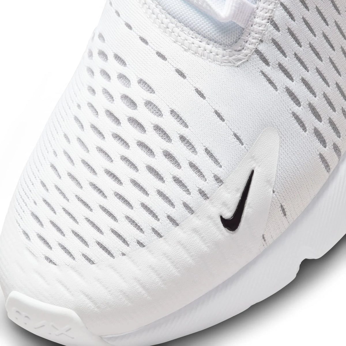 Nike Air Max 270 White Sneakers with Black Swoosh