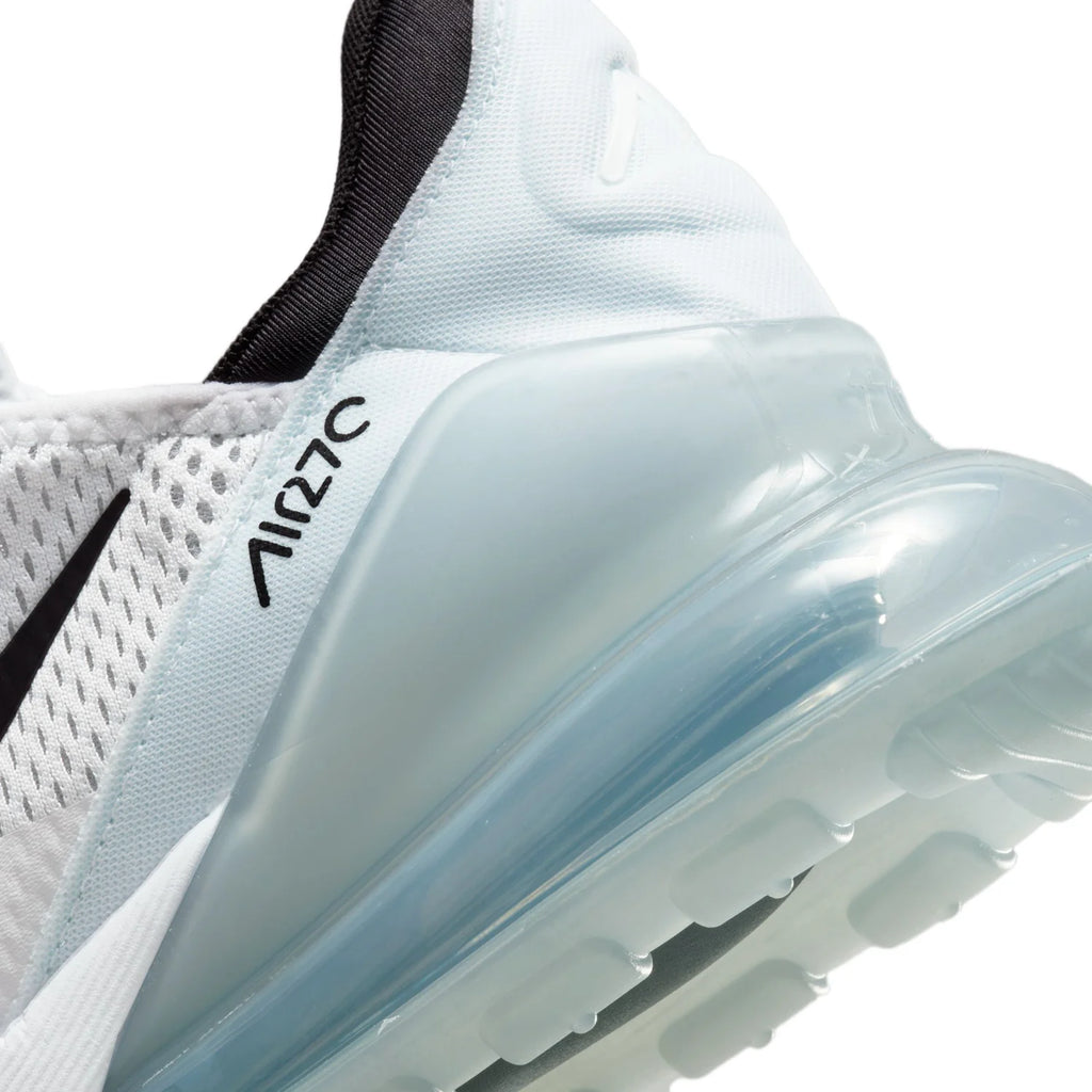 Nike Air Max 270 White Sneakers with Black Swoosh