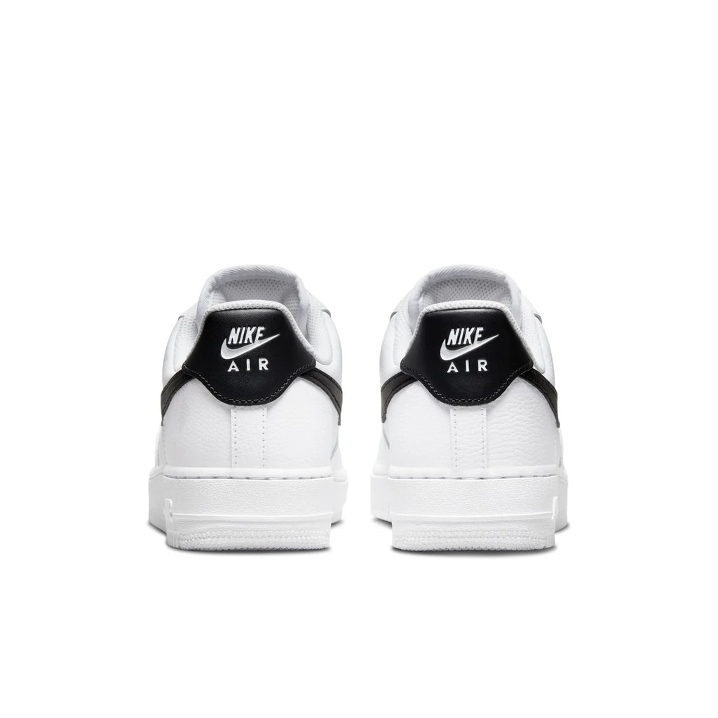 Nike Air Force 1 Low White Sneakers with Black Swoosh