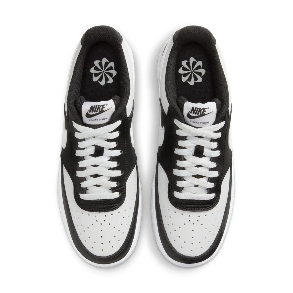 Nike Court Vision Low Black and White Sneakers