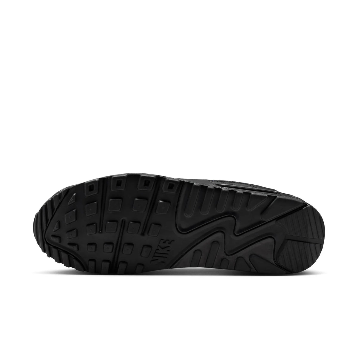Nike Air Max 90 Black Sneakers with Purple Swoosh
