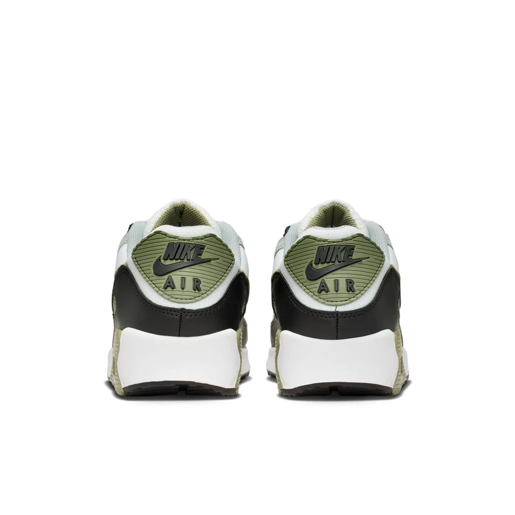 Nike Air Max 90 White Grey and Olive Sneakers